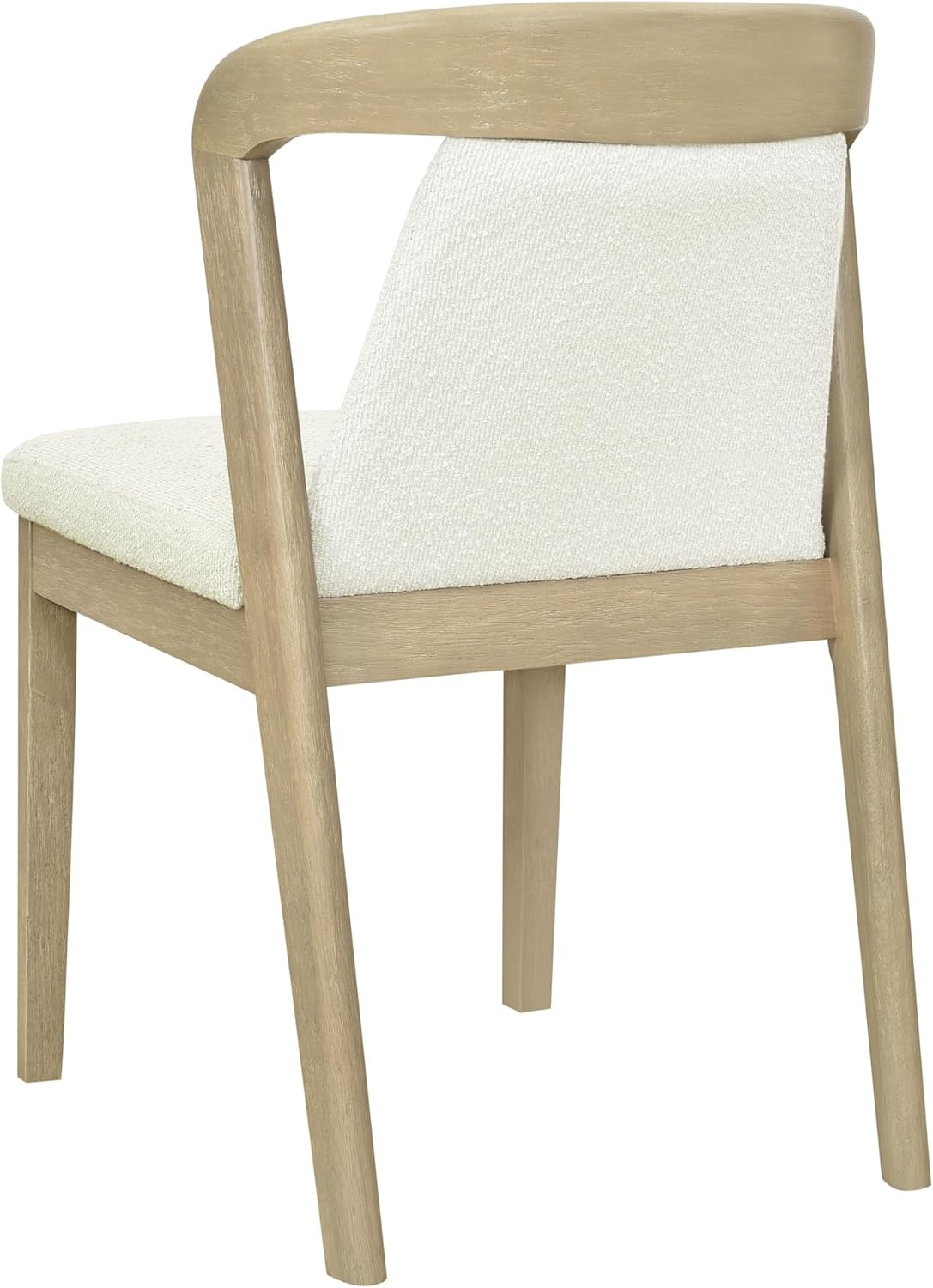 image:imageChristopher Knight Home Falei Boucle Upholstered Dining Chair Set of 2 Curved Backrest Kitchen Side Chair Wooden Armless Dining Room Chair Extra Seat for Living Room WalnutLight BrownNatural Ashbeige