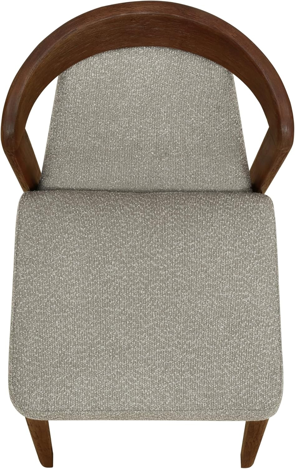 image:imageChristopher Knight Home Falei Boucle Upholstered Dining Chair Set of 2 Curved Backrest Kitchen Side Chair Wooden Armless Dining Room Chair Extra Seat for Living Room WalnutLight BrownWalnutlight Brown