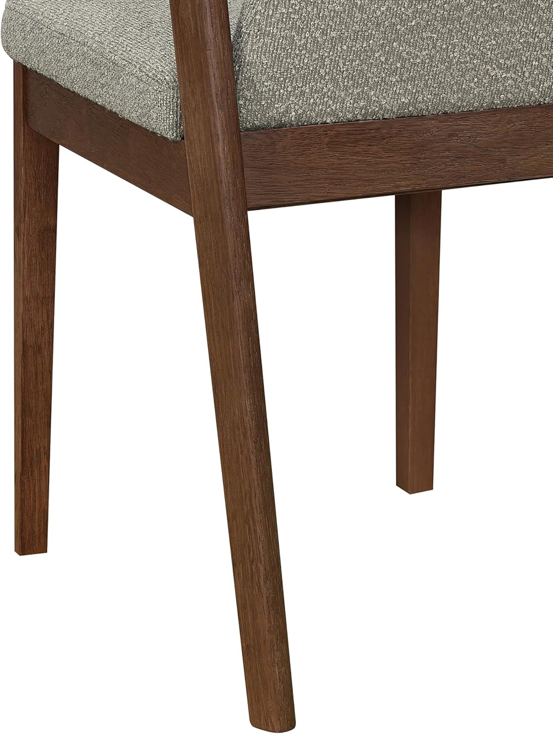 image:imageChristopher Knight Home Falei Boucle Upholstered Dining Chair Set of 2 Curved Backrest Kitchen Side Chair Wooden Armless Dining Room Chair Extra Seat for Living Room WalnutLight BrownWalnutlight Brown
