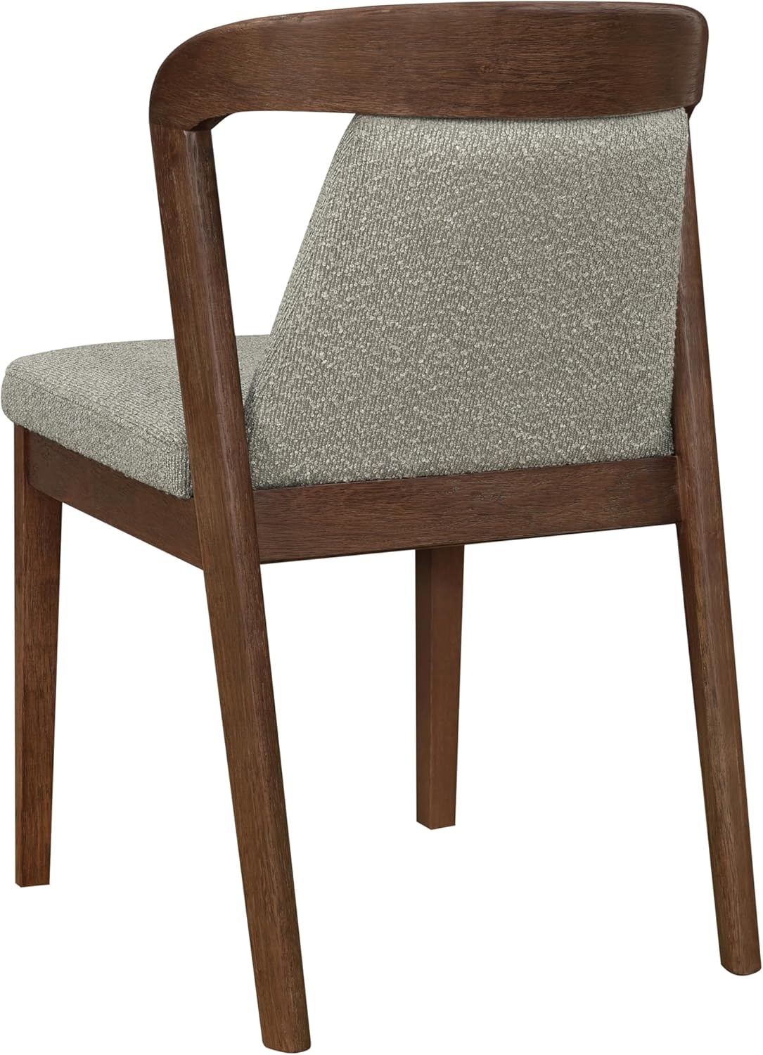 image:imageChristopher Knight Home Falei Boucle Upholstered Dining Chair Set of 2 Curved Backrest Kitchen Side Chair Wooden Armless Dining Room Chair Extra Seat for Living Room WalnutLight BrownWalnutlight Brown