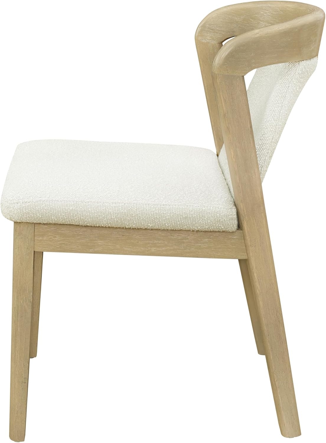image:imageChristopher Knight Home Falei Boucle Upholstered Dining Chair Set of 2 Curved Backrest Kitchen Side Chair Wooden Armless Dining Room Chair Extra Seat for Living Room WalnutLight BrownNatural Ashbeige