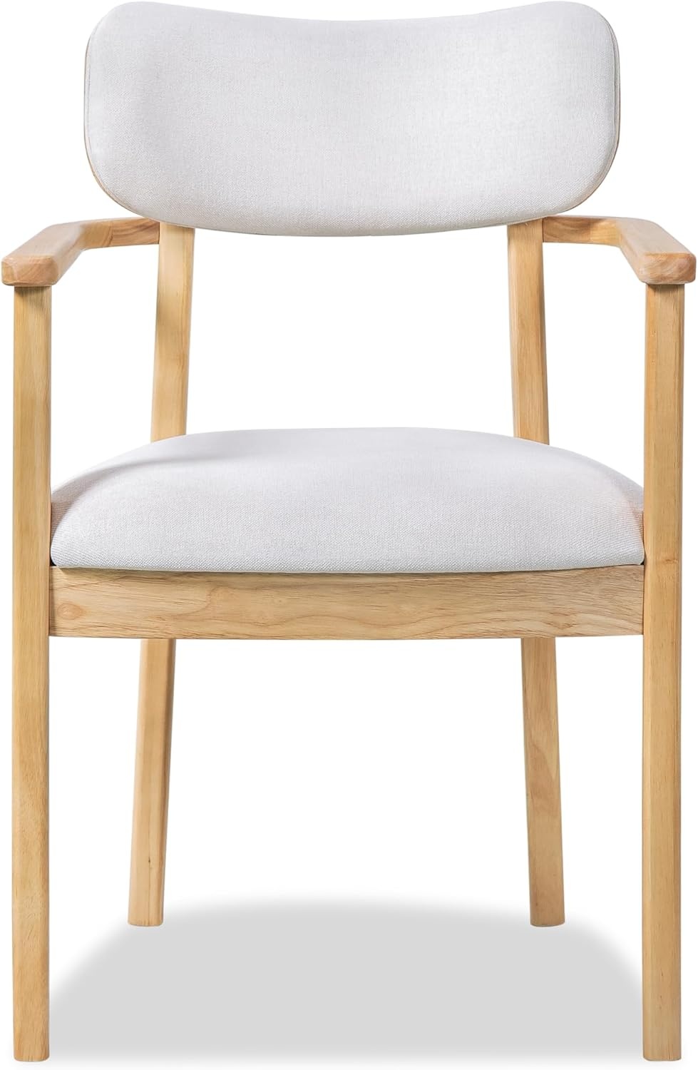 image:imageChristopher Knight Home Hannes Modern Round Dining Table Set for 4 5 Piece Dining Room Table Set for 4 Rubberwood Kitchen Table and Dining Chair Set of 4 NaturalMilky White