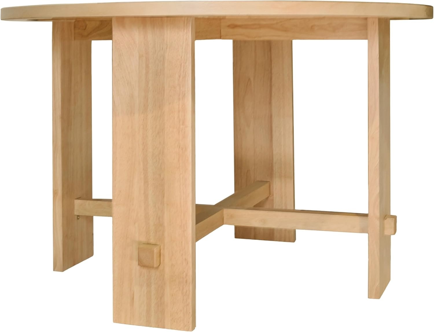 image:imageChristopher Knight Home Hannes Modern Round Dining Table Set for 4 5 Piece Dining Room Table Set for 4 Rubberwood Kitchen Table and Dining Chair Set of 4 NaturalMilky White