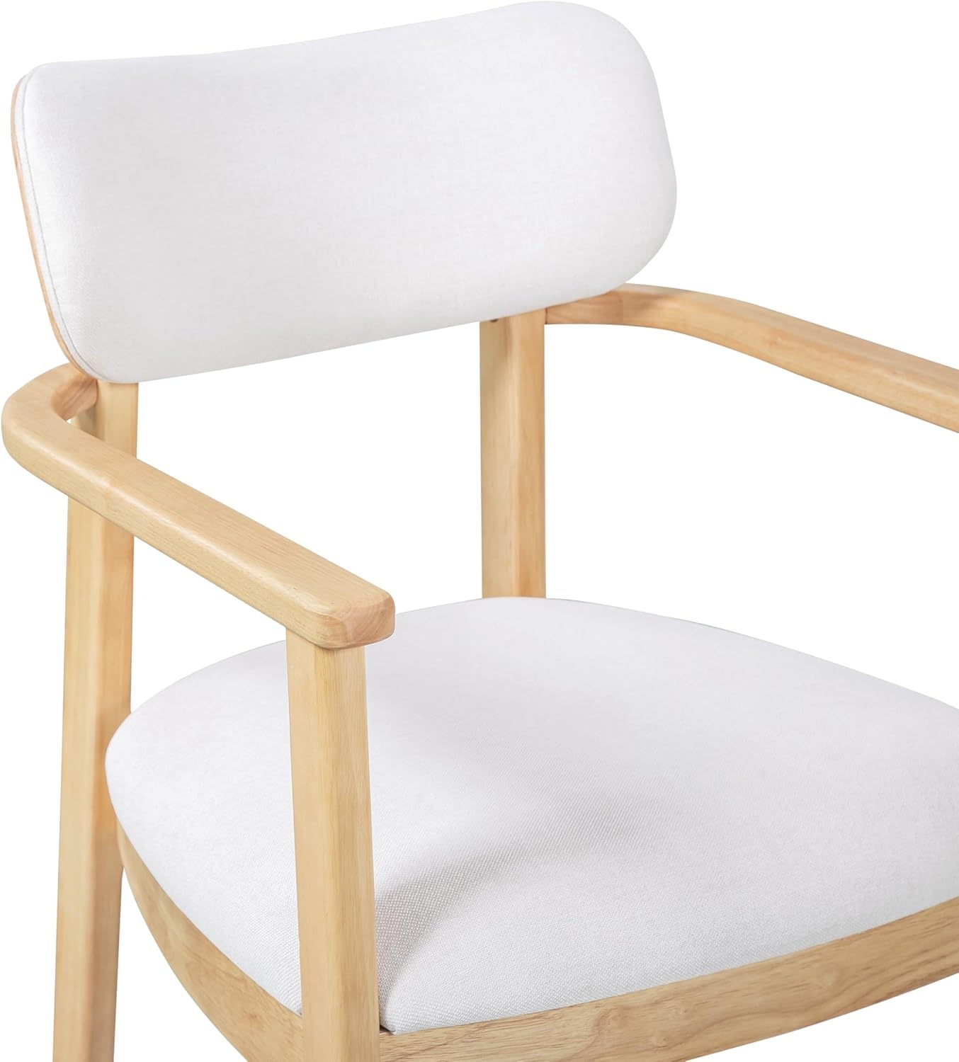 image:imageChristopher Knight Home Hannes Modern Round Dining Table Set for 4 5 Piece Dining Room Table Set for 4 Rubberwood Kitchen Table and Dining Chair Set of 4 NaturalMilky White