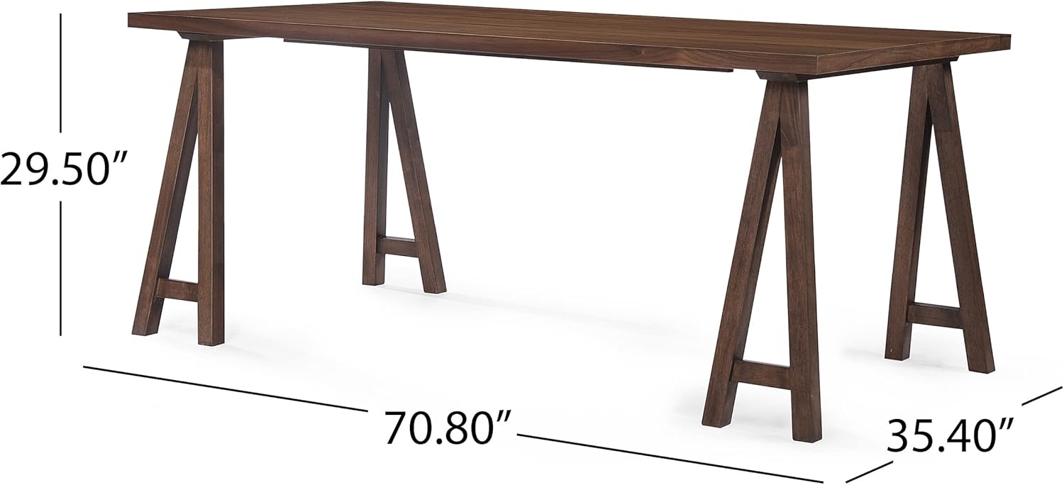 image:imageChristopher Knight Home Lucian Modern Dining Table Set for 6 Kitchen Table and Dining Chairs Set of 6 Solid Wood Dining Room Table Set for 6 BeigeWalnutBrownwalnut