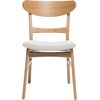 Christopher Knight Home Celia Mid-Century Dining Chairs Set of 4, Upholstered Dining Room Chairs, Comfy Seating Kitchen Side Chair Set, Armless Accent Chair Set for Home Office, Natural+Light Beige