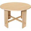 Christopher Knight Home Hannes Modern Round Dining Table Set for 4, 5 Piece Dining Room Table Set for 4, Rubberwood Kitchen Table and Dining Chair Set of 4, Natural+Milky White