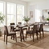 Christopher Knight Home Lucian Modern Dining Table Set for 6, Kitchen Table and Dining Chairs Set of 6, Solid Wood Dining Room Table Set for 6, Beige+Walnut(Brown+walnut)