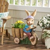 Christopher Knight Home Raglan Outdoor Animal Planter, Blue + Brown